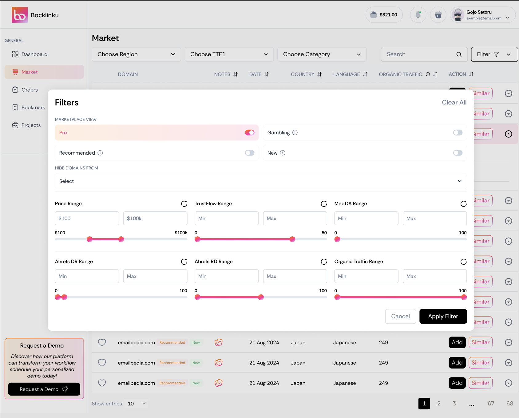 Backlinku - AI-Driven Backlink Management Platform